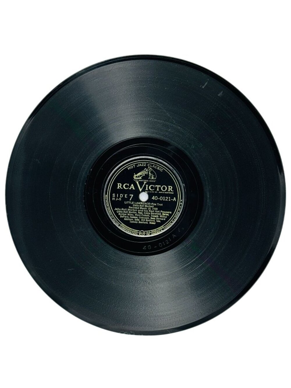 Jelly Roll Morton Red Hot Peppers 10in Shellac 78 RPM RCA Victor 40-0121